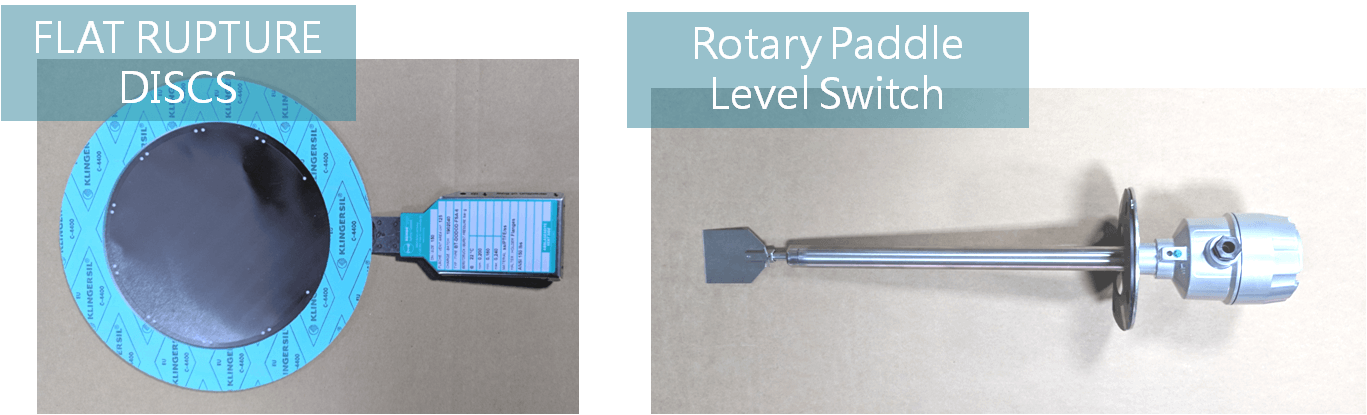 explosion prevention disc and rotary paddle level switch